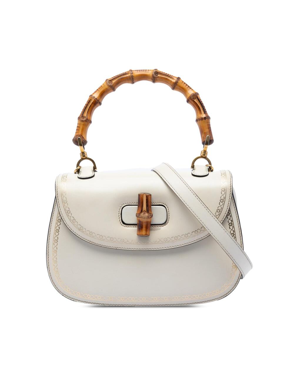 Gucci Bamboo Top Handle Bag Leather #311650G18B